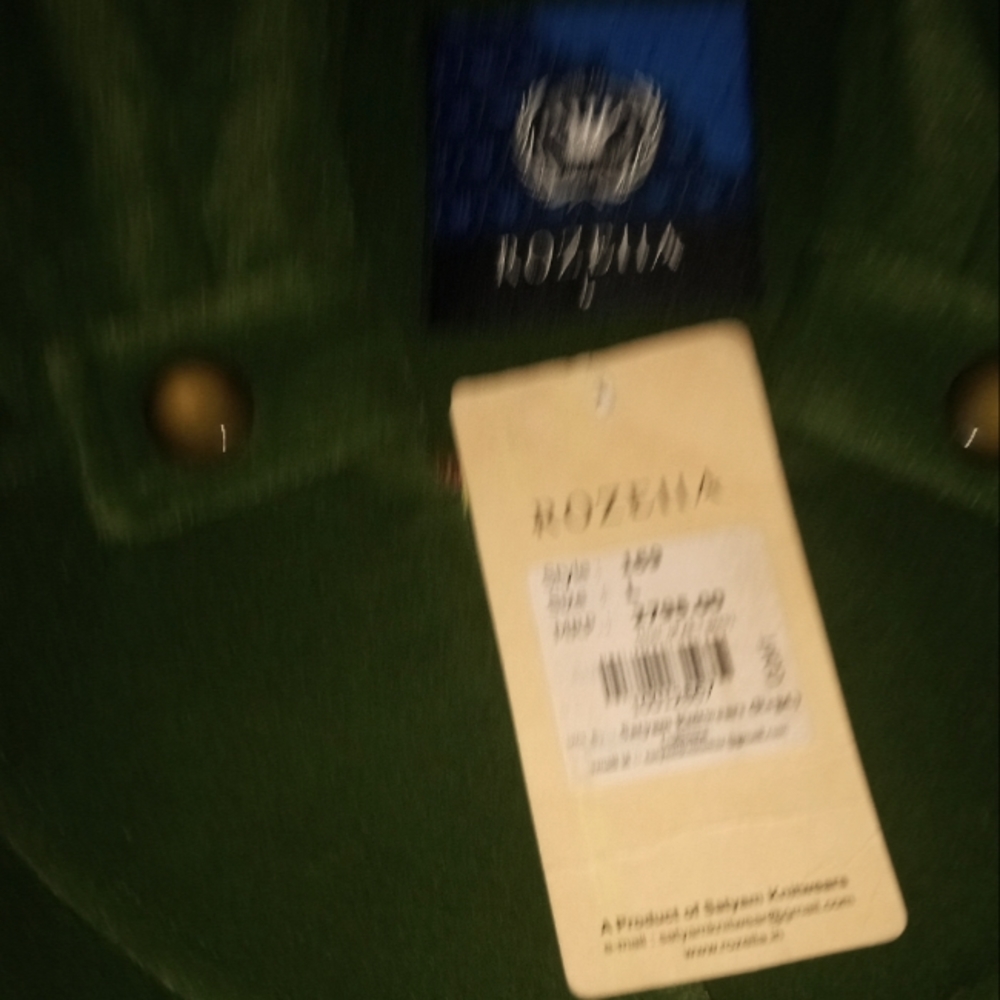 Rozella green suede coat never worn